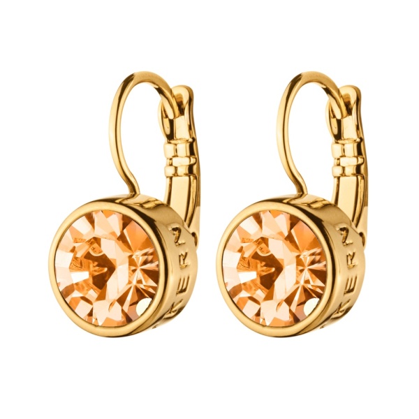 Dyrberg Kern Louise Gold Earrings - Peach